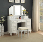 Athy Vanity W/ Stool Model Cm-Dk6848Wh-Stool By Furniture Of America